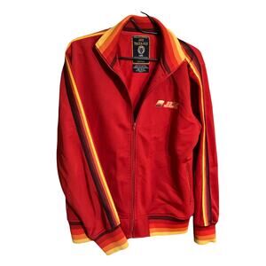 Jack Track & Field Men’s Large Vintage Red Bright Stripes Retro Vintage